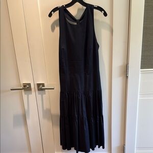 Carroll navy cotton Sleeveless Dress